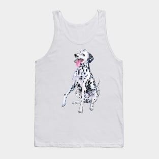 hand drawn Dalmatian Tank Top